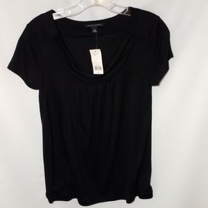 Banana Republic (xs)short sleeve black blouse